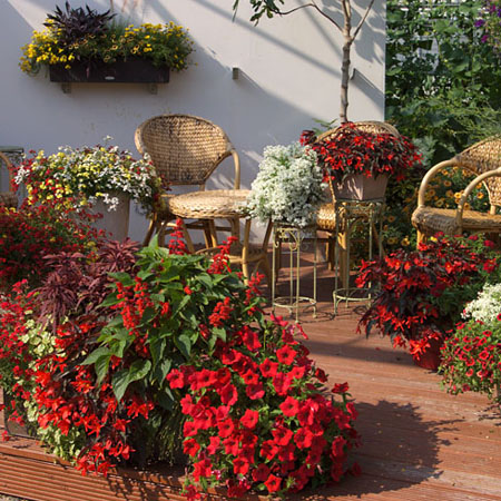 Farbenfrohe Ideen für die Terrasse